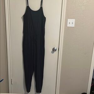 Navy Blue Sleeveless Jumpsuit Romper Tank Top size large